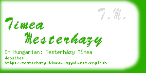 timea mesterhazy business card